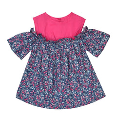 Off-Shoulder Printed Dress IXAMPLE Pakistan