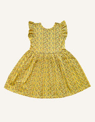 Yellow Printed Dress IXAMPLE Pakistan