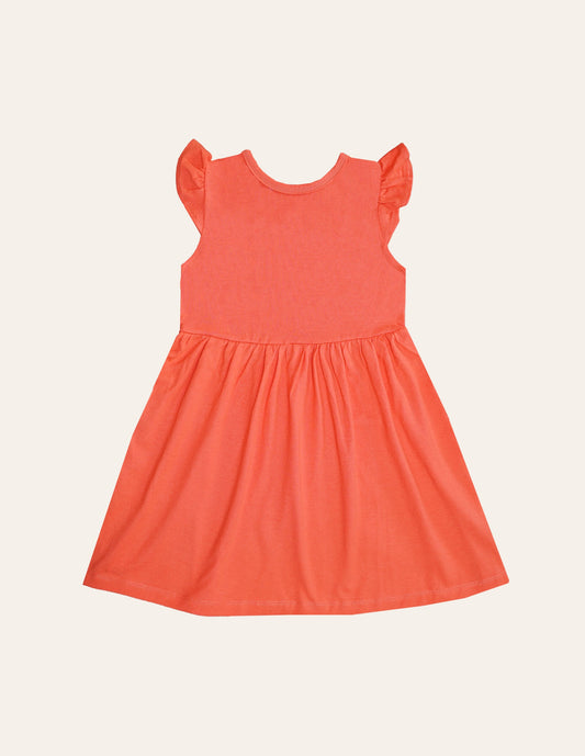 Coral Barbie Jersey Dress