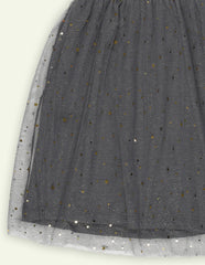 Charcoal Shine Bright Tulle Skirt Dress