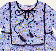 Violet Floral Kurti IXAMPLE Pakistan