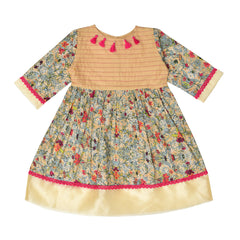 Beige Eastern Dress IXAMPLE Pakistan