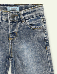 Stone Wash Denim Short