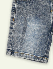 Stone Wash Denim Short
