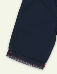 Navy Cotton Short