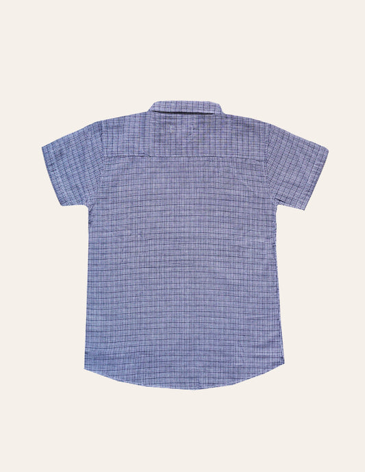 Boys Micro Check Shirt