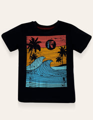 Boys Black Surf T-Shirt IXAMPLE Pakistan