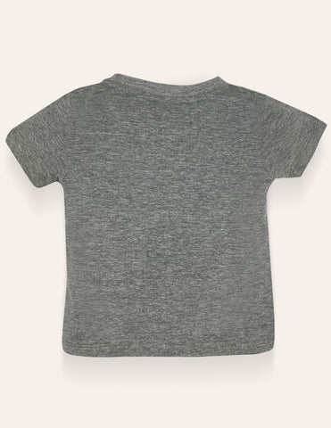 Boys Heather Grey Flock T-Shirt IXAMPLE Pakistan