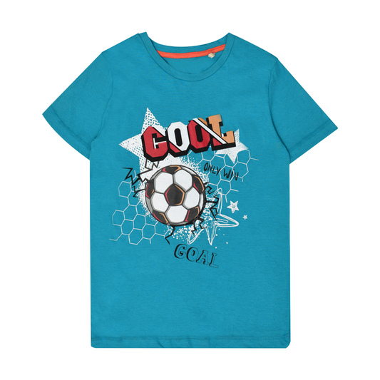 Turquoise Soccer Graphic Tee