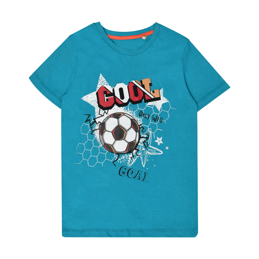 Turquoise Soccer Graphic Tee IXAMPLE Pakistan