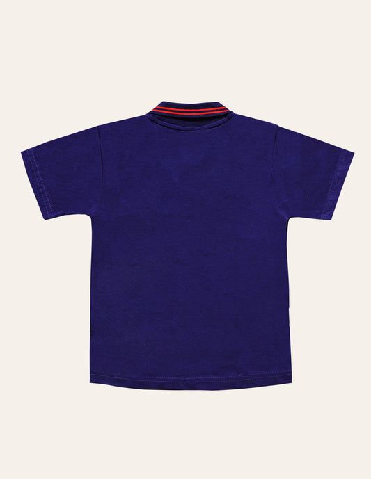 Red-Navy Fashion Polo