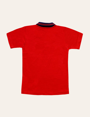 Navy-Red Fashion Polo