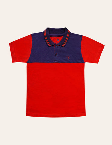 Navy-Red Fashion Polo