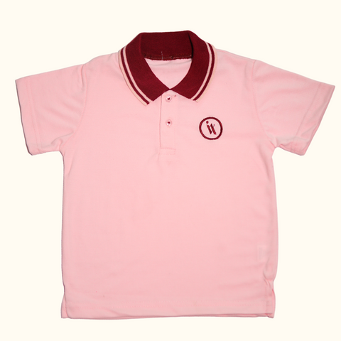 Pink IX Embroidered Polo