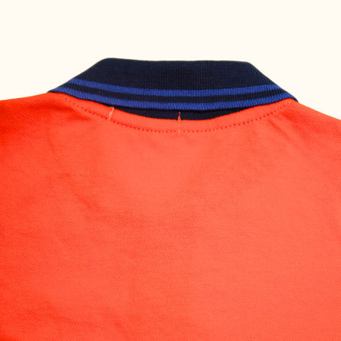 Orange IX Embroidered Polo