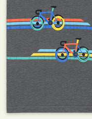 Dark Grey Bicycle Graphic Tee