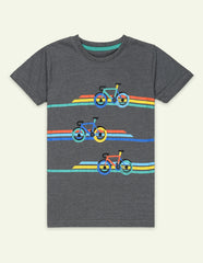 Dark Grey Bicycle Graphic Tee