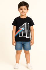 Black Football Graphic Tshirt