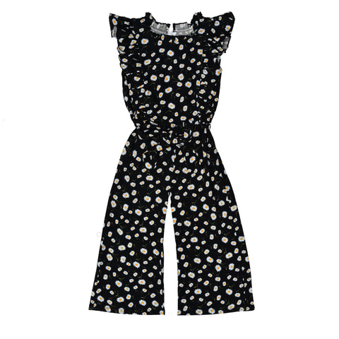 Girls Navy Jumpsuit