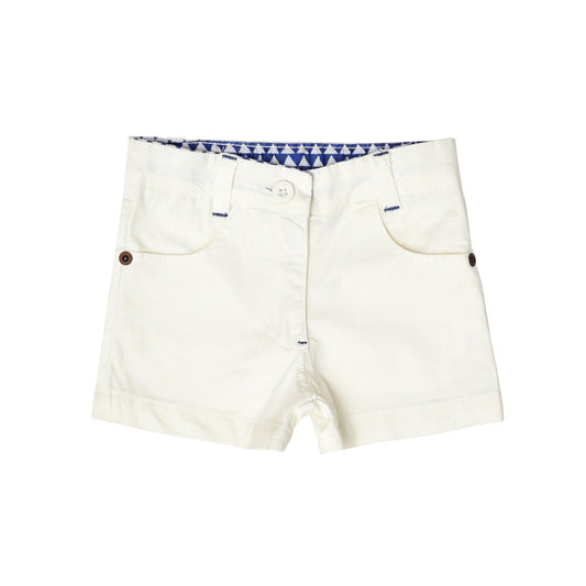 White Cotton Twill Short IXAMPLE Pakistan