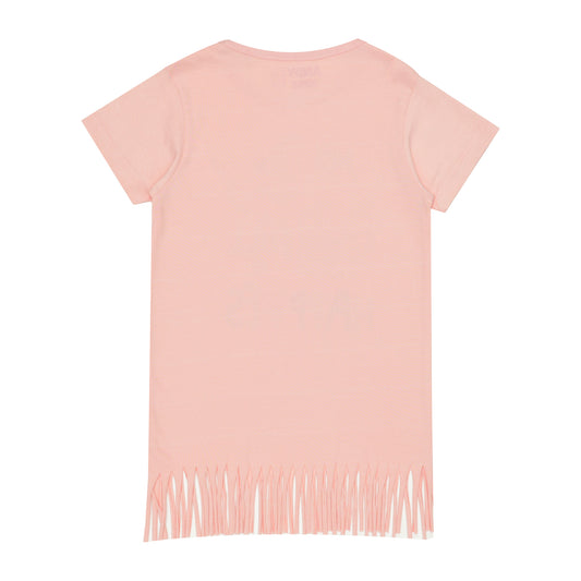 Pink Bottom Frilled tee