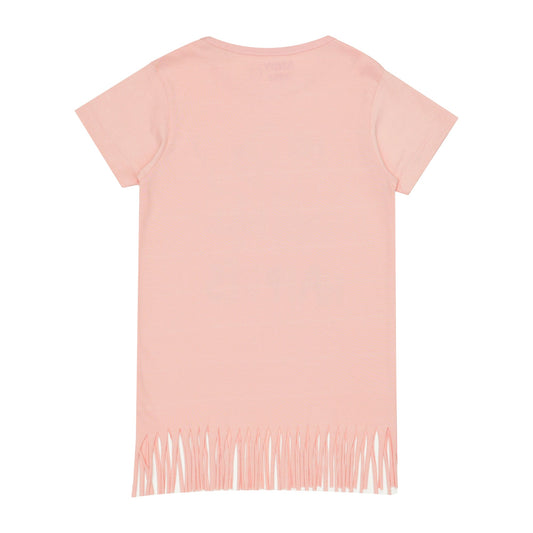 Pink Bottom Frilled tee IXAMPLE Pakistan