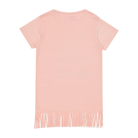 Pink Bottom Frilled tee