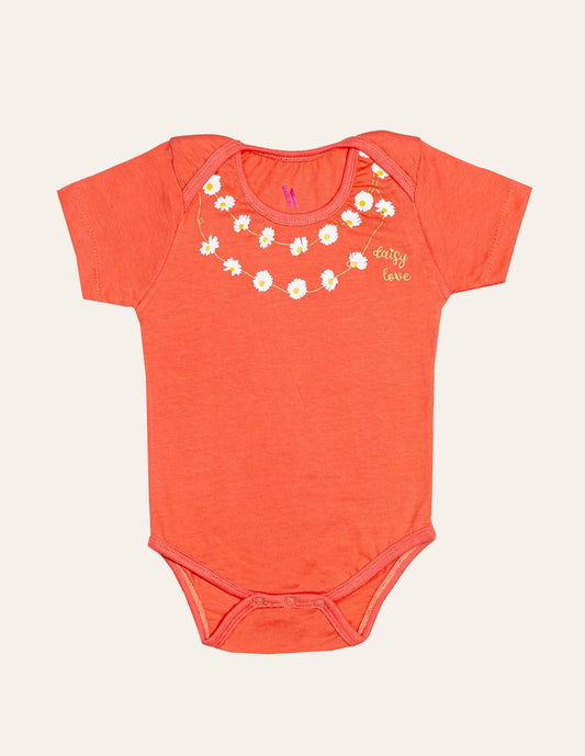 Peach Necklace Print Bodysuit