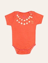 Peach Necklace Print Bodysuit IXAMPLE Pakistan