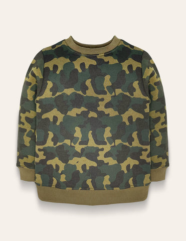 Camouflage Pattern Sweatshirt