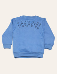 Blue HOPE Embroidered Sweatshirt IXAMPLE Pakistan