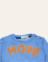 Blue HOPE Embroidered Sweatshirt IXAMPLE Pakistan