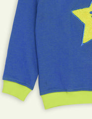 Blue Star Embroidered Sweatshirt