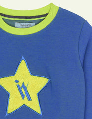 Blue Star Embroidered Sweatshirt