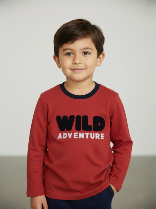 Wild Chenille Embroidered French Terry Tshirt