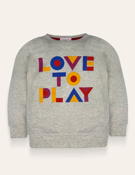 LOVE TO Play Sweatshirt IXAMPLE Pakistan