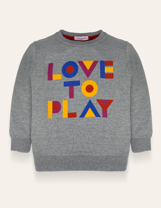 LOVE TO Play Sweatshirt IXAMPLE Pakistan