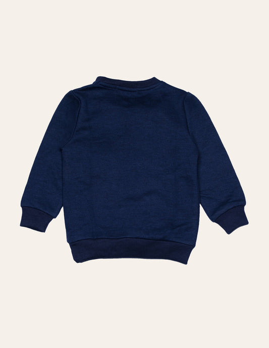 Dark Navy Love Embroidered Sweatshirt IXAMPLE Pakistan