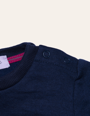 Dark Navy Love Embroidered Sweatshirt IXAMPLE Pakistan