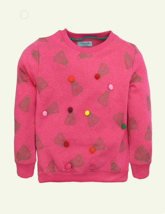 Pink Pom Pom Jumper IXAMPLE Pakistan