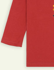 Girls Floral Embroidered Collared TShirt