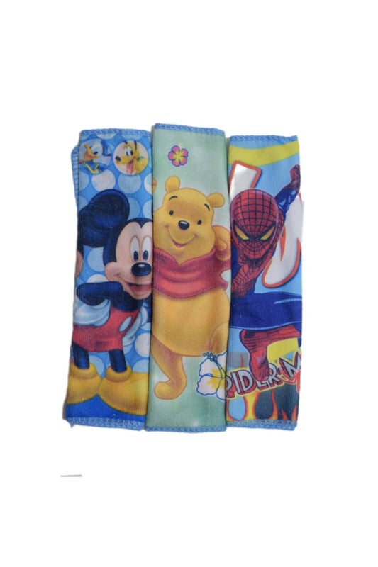 Cartoon Themed Face Towels For Kids