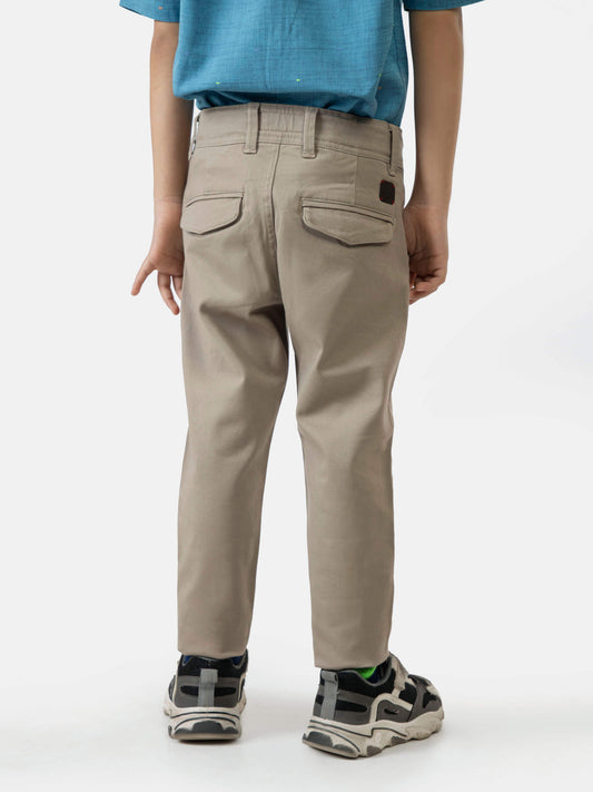 Khaki Casual Chino With Flap Pockets Brumano Pakistan