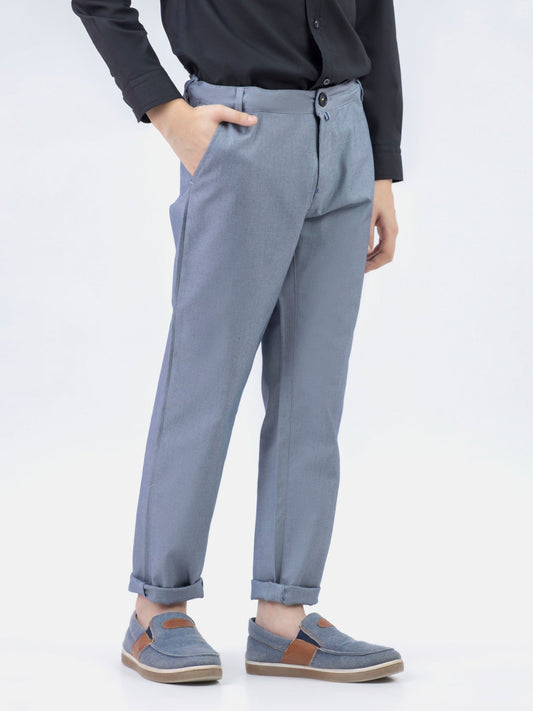 Light Blue Structured Casual Trouser Brumano Pakistan