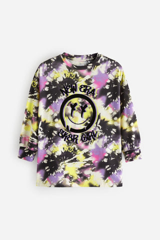 TIE DYE AOP SMILE TO