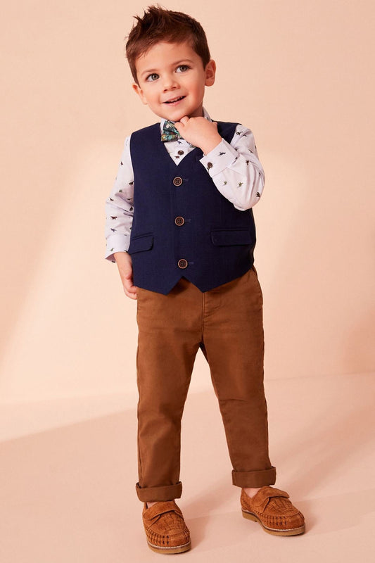 Waistcoat Set With Shirt & Bow Tie NEXT UK