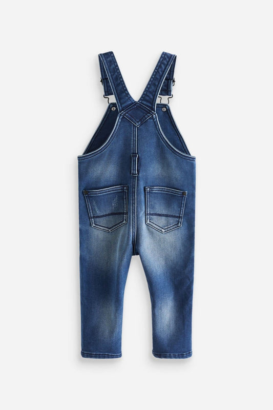 Dark Blue Supersoft Denim Dungarees NEXT UK