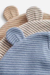 3 Pack Baby Bear Ear Beanie Hats NEXT UK