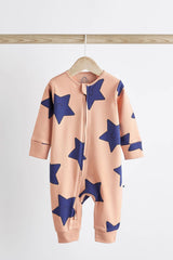 Baby Footless Sleepsuit With Zip 3 Pack NEXT UK