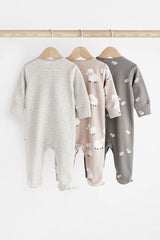 Delicate Appliqué Baby Sleepsuits 3 Pack NEXT UK